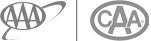The image features two logos: one with "AAA" and another with "CAA," both enclosed in circles.