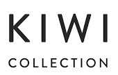 The image shows a logo with the text "KIWI COLLECTION" in black, set against a white background.